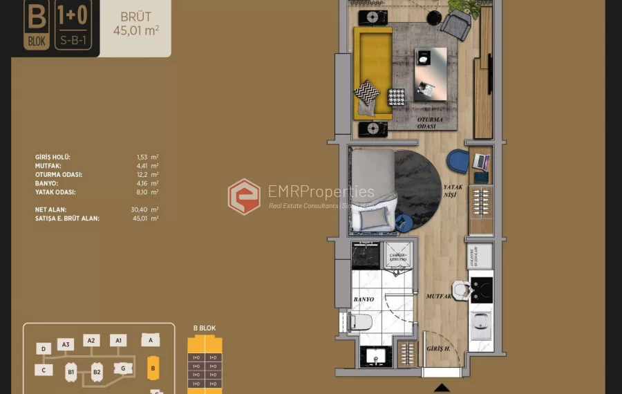 Great location and luxury living space project for sale in Istanbul