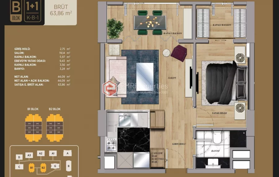 Great location and luxury living space project for sale in Istanbul