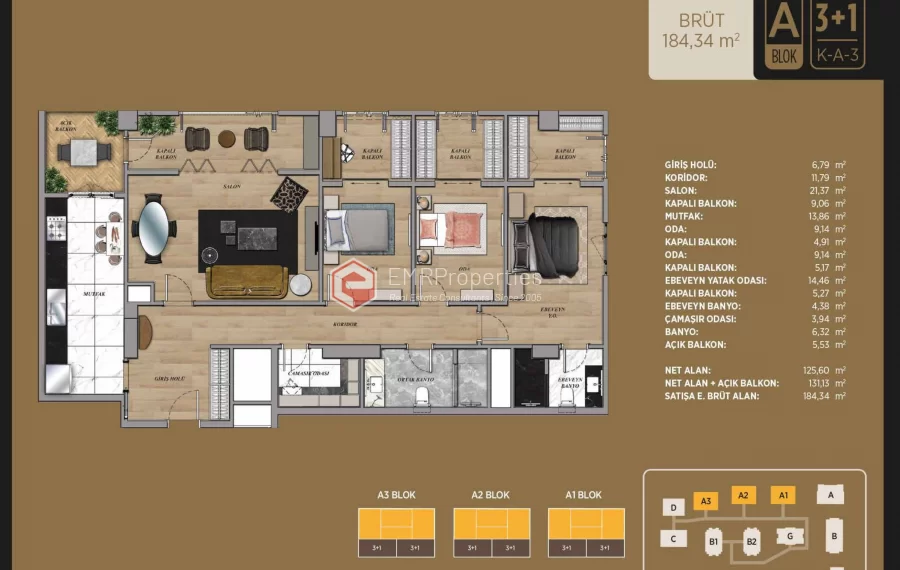Great location and luxury living space project for sale in Istanbul