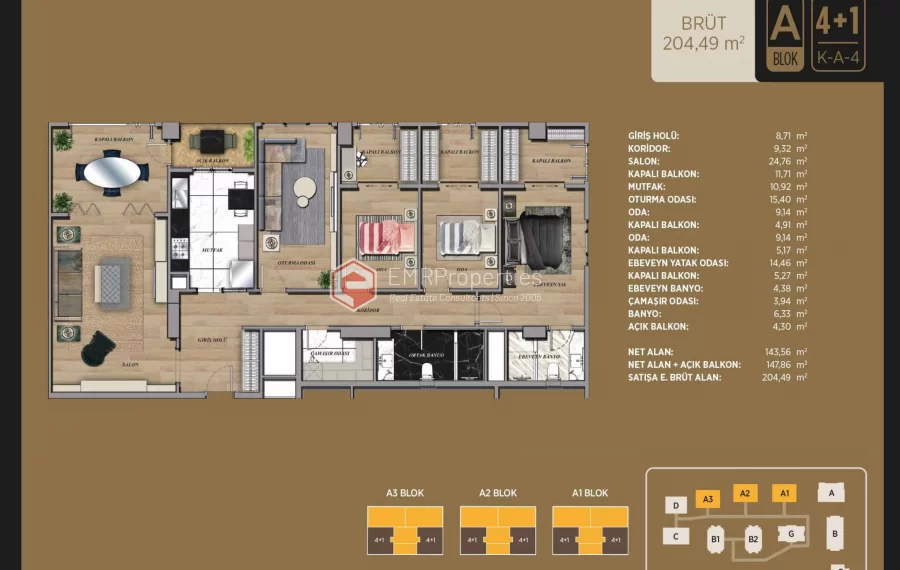 Great location and luxury living space project for sale in Istanbul