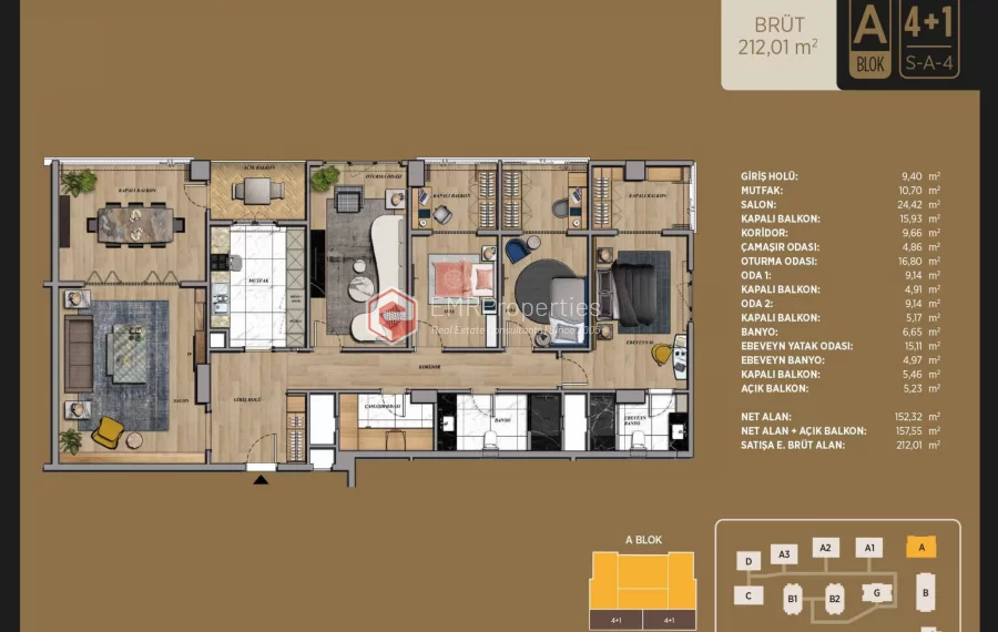 Great location and luxury living space project for sale in Istanbul