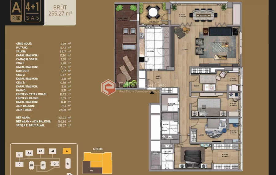 Great location and luxury living space project for sale in Istanbul