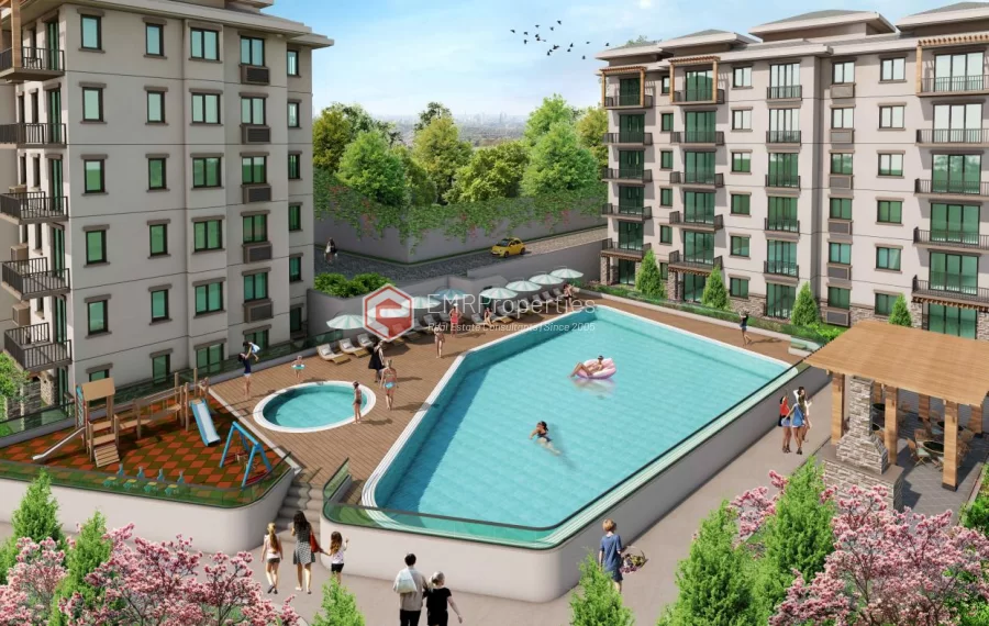 Elite Apartments mit Panoramablick auf die Natur zum Verkauf in Istanbul