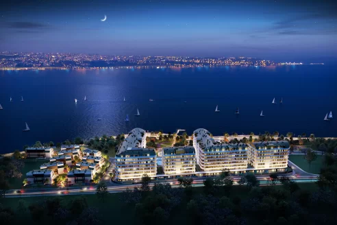 Sea view project with social privileges and advantageous location for sale in Istanbul