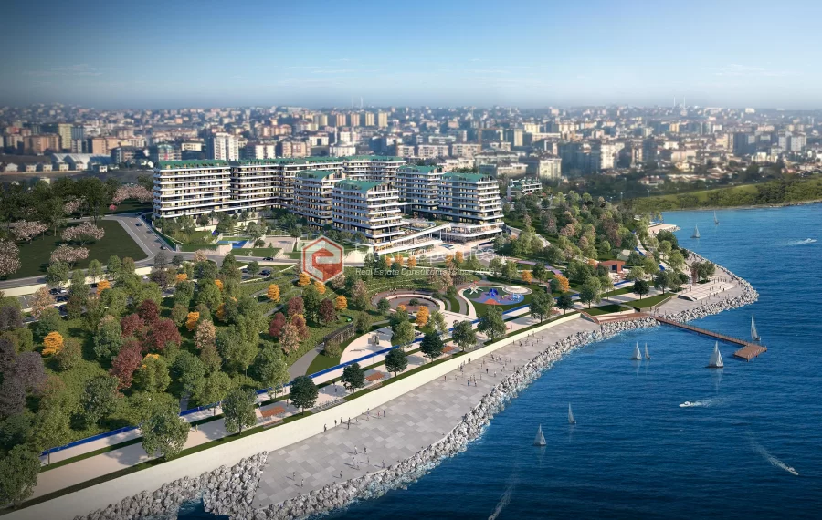 Sea view project with social privileges and advantageous location for sale in Istanbul