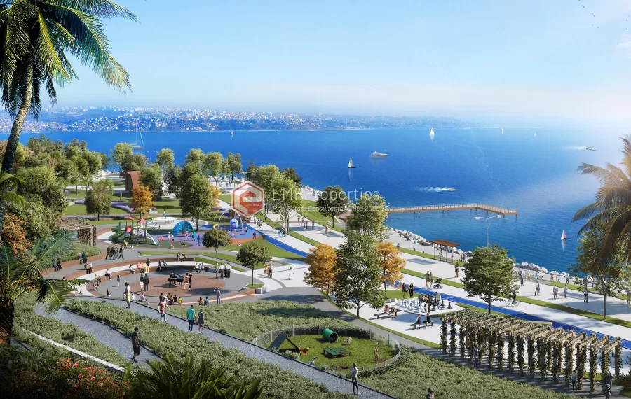 Sea view project with social privileges and advantageous location for sale in Istanbul