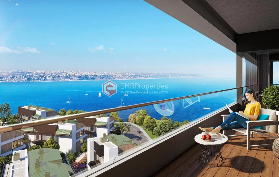 Sea view project with social privileges and advantageous location for sale in Istanbul