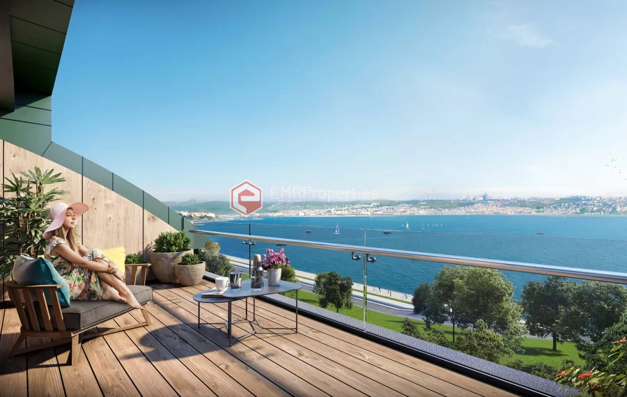 Sea view project with social privileges and advantageous location for sale in Istanbul