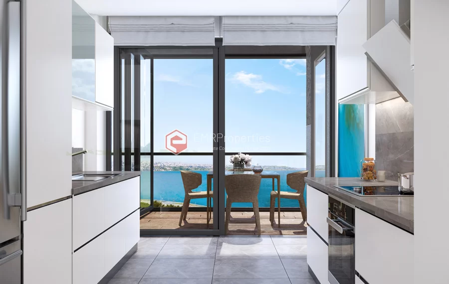 Sea view project with social privileges and advantageous location for sale in Istanbul