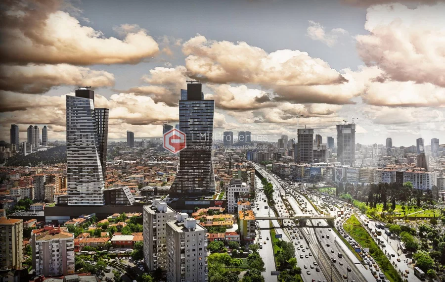 Luxusbüros mit hohen Mieteinnahmen und Zahlungsplänen zum Verkauf in Istanbul