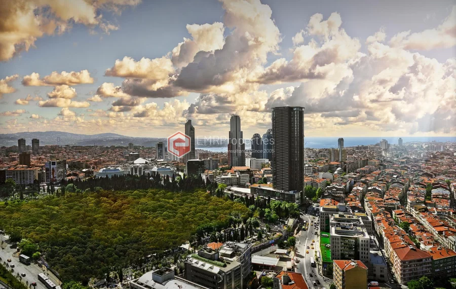 Luxusbüros mit hohen Mieteinnahmen und Zahlungsplänen zum Verkauf in Istanbul