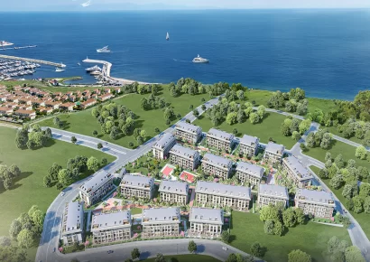 Das Projekt mit Marmarameer und Waldblick in der Nähe der Marina zum Verkauf in Istanbul