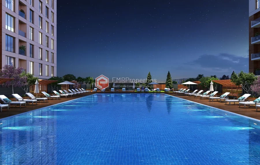 Ausgezeichnete Apartments mit Blick auf die Stadt, die einen neuen Wohnort zum Verkauf in Istanbul