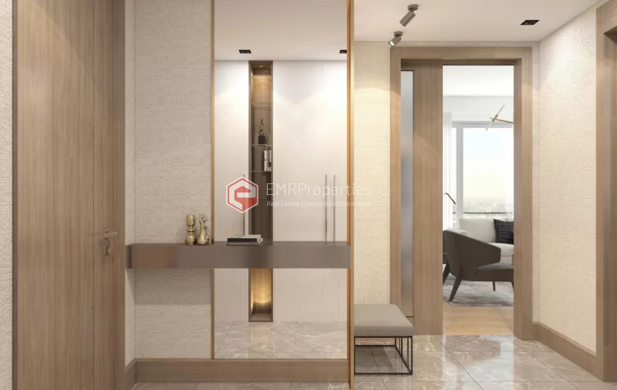 Ausgezeichnete Apartments mit Blick auf die Stadt, die einen neuen Wohnort zum Verkauf in Istanbul