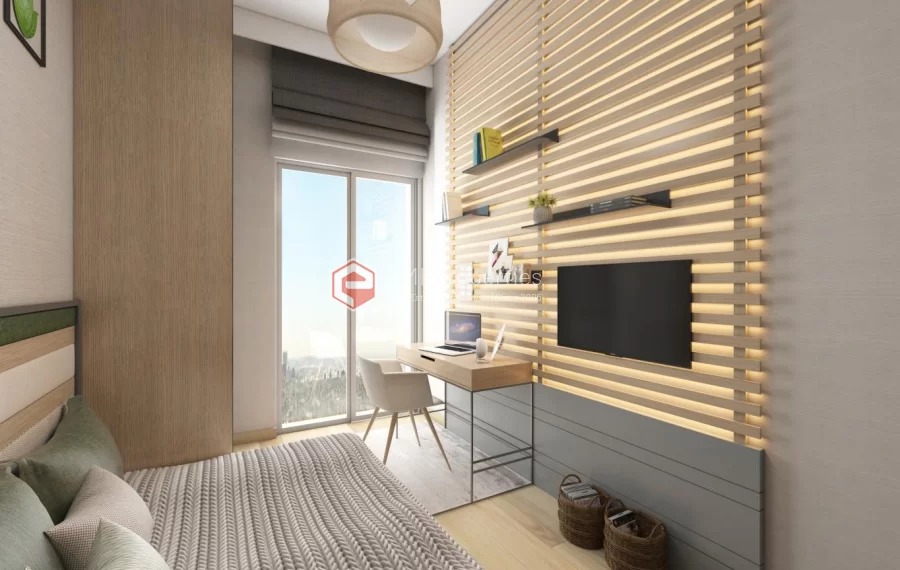 Ausgezeichnete Apartments mit Blick auf die Stadt, die einen neuen Wohnort zum Verkauf in Istanbul