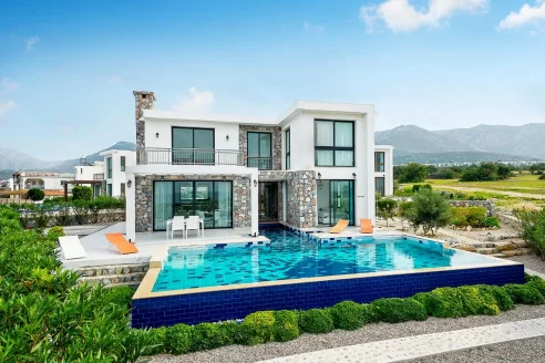 Exclusive unique design villas for sale with a private bay in Cyprus