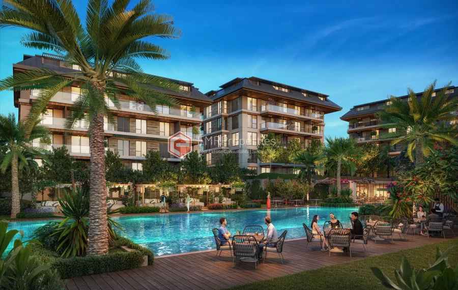 Luxury Apartments for Sale in Oba Alanya with Turkish Citizenship Eligibility