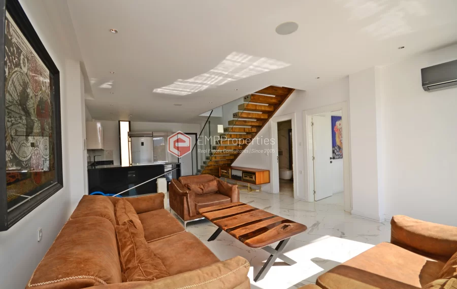 Ekskluzivna četverosobna vila s pogledom na more u Alanya-Kargicaku