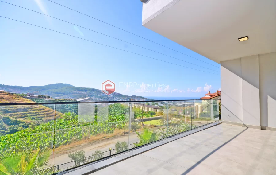 Ekskluzivna četverosobna vila s pogledom na more u Alanya-Kargicaku