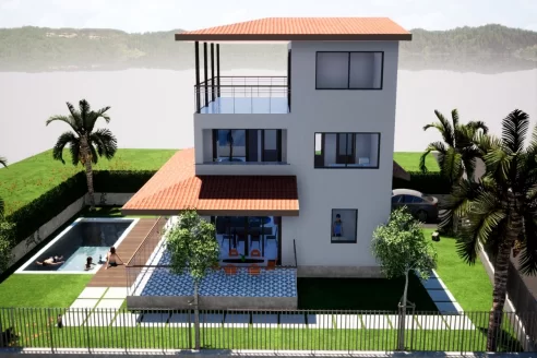 Luxury detached villa in the tourism center for sale in Antalya