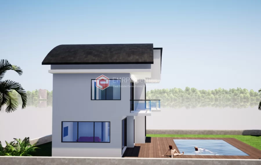 Freistehende Triplex Villa in der mediterranen Küstenstadt zum Verkauf in Antalya