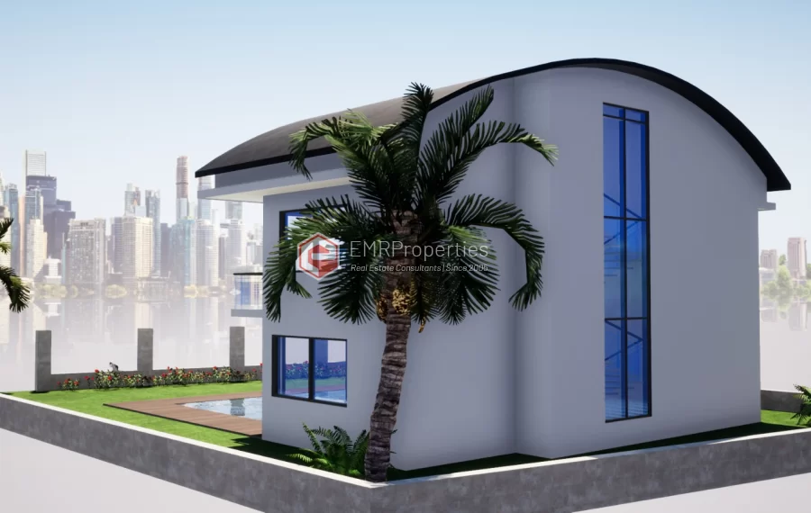 Freistehende Triplex Villa in der mediterranen Küstenstadt zum Verkauf in Antalya