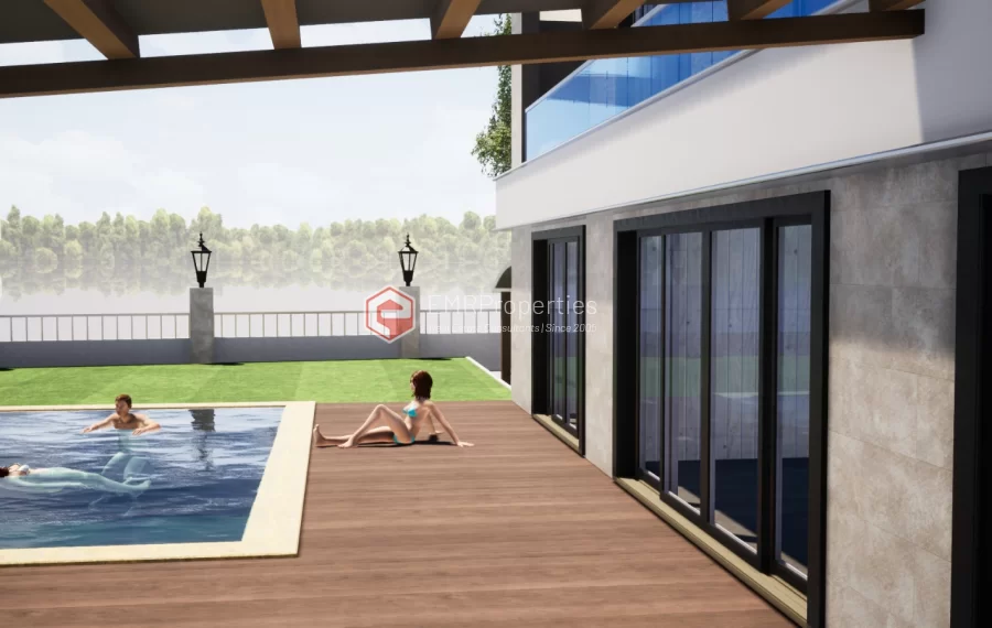 Die neue Villa Belek mit privaten Einrichtungen zum Verkauf in Antalya