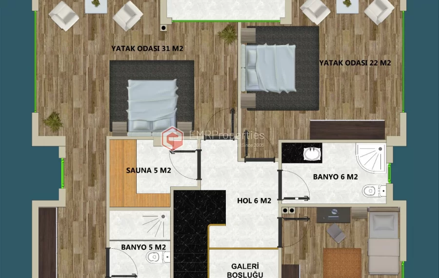 Desirable exclusive villa project with luxury facilities in Antalya