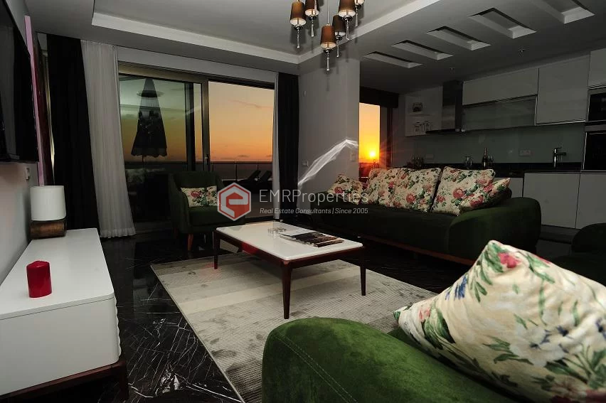 Panoramablick Apartments mit privatem Pool und Garten zum Verkauf in Alanya