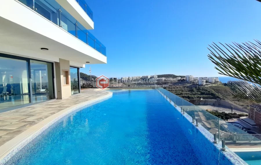 Fabelhafte Premium Villa mit Meerblick und privatem Pool in Alanya zu verkaufen
