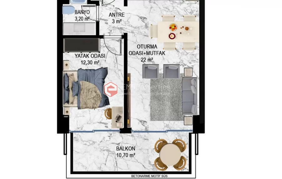 Просторные апартаменты и пентхаусы в зеленом районе на продажу в Кестеле в Алании