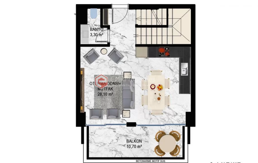 Просторные апартаменты и пентхаусы в зеленом районе на продажу в Кестеле в Алании