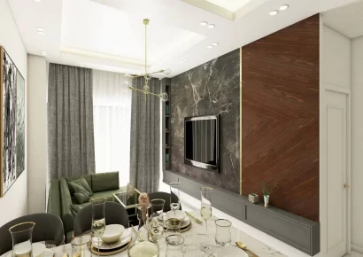 Spacious apartments and penthouses in a green location for sale in Kestel in Alanya
