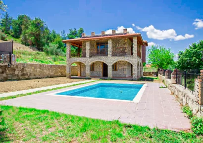 Detached stone house for sale in Side Antalya