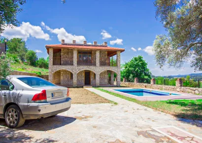 Detached stone house for sale in Side Antalya