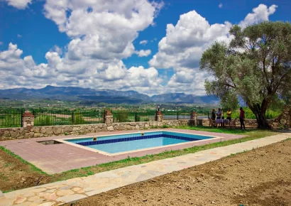 Detached stone house for sale in Side Antalya