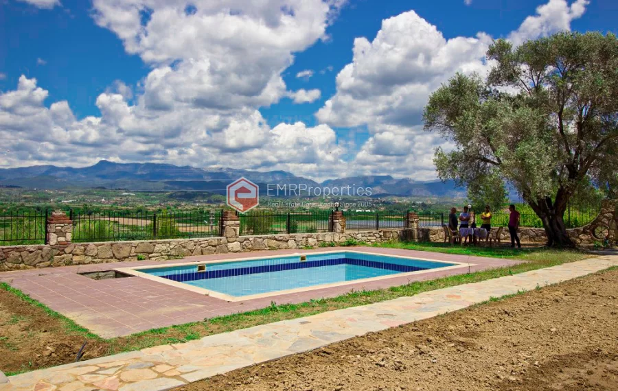 Detached stone house for sale in Side Antalya