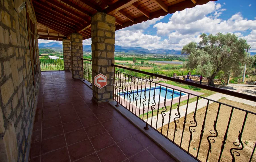 Detached stone house for sale in Side Antalya