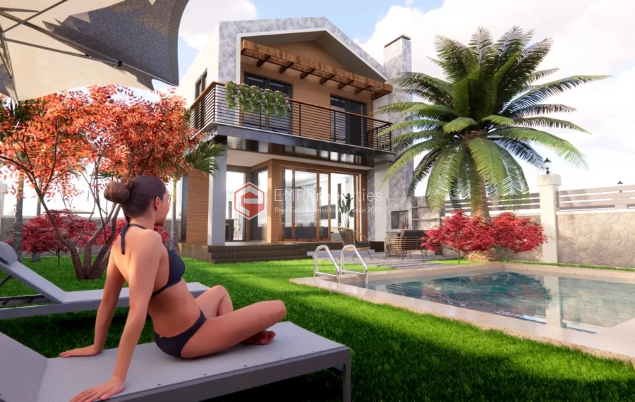 Premium Villen Projekt mit 5 Schlafzimmern zum Verkauf in Antalya Dösemealti