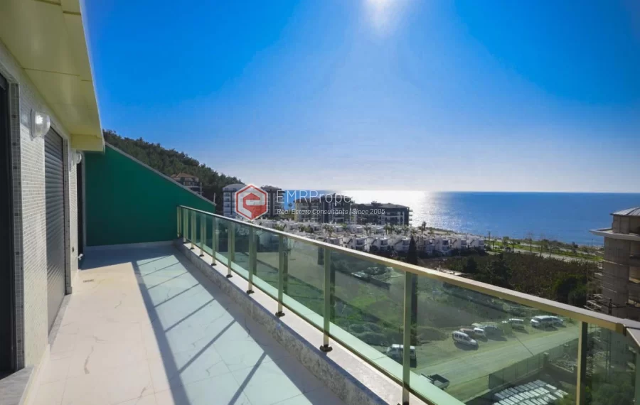 3 Schlafzimmer Premium-Klasse Maisonette Penthouse Wohnung zum Verkauf in Alanya, Kargicak