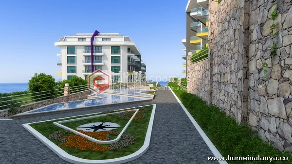 3 Schlafzimmer Premium-Klasse Maisonette Penthouse Wohnung zum Verkauf in Alanya, Kargicak