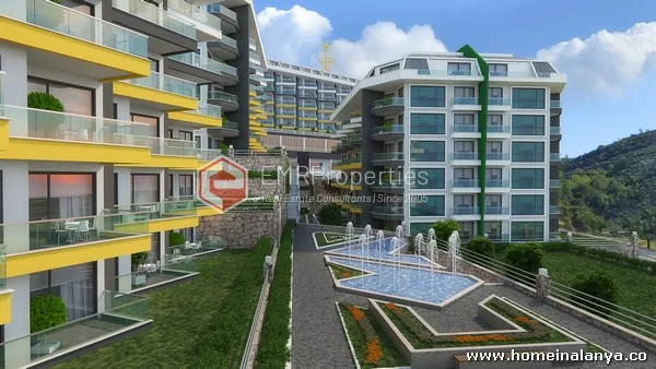 3 Schlafzimmer Premium-Klasse Maisonette Penthouse Wohnung zum Verkauf in Alanya, Kargicak