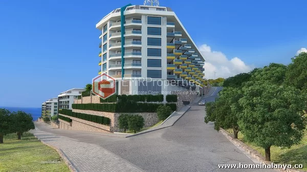 3 Schlafzimmer Premium-Klasse Maisonette Penthouse Wohnung zum Verkauf in Alanya, Kargicak
