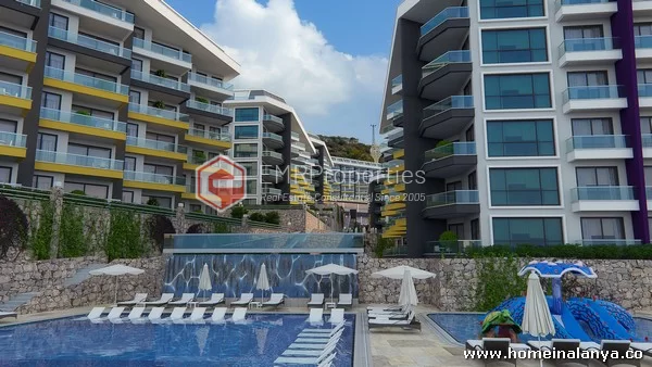 3 Schlafzimmer Premium-Klasse Maisonette Penthouse Wohnung zum Verkauf in Alanya, Kargicak