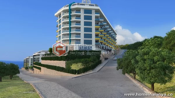 3 Schlafzimmer Premium-Klasse Maisonette Penthouse Wohnung zum Verkauf in Alanya, Kargicak