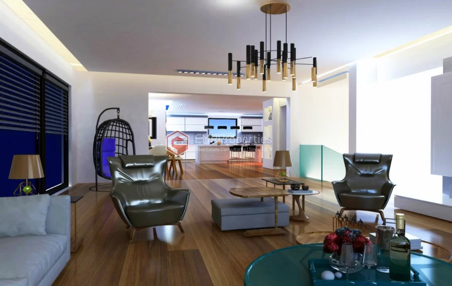 Luksuzni penthouse sa 4 spavace sobe sa velikom terasom i panoramskim pogledom na prodaju u Mahmutla