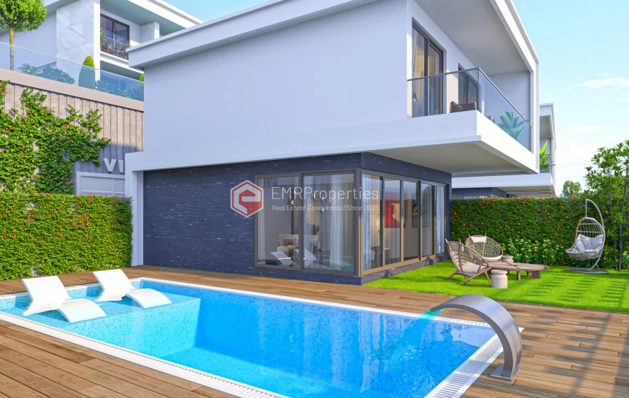 Роскошные апартаменты в Каргыджаке с видом на бассейн