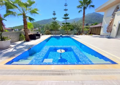 Luxury design qualitative 2 bedroom dublex villa with a nice nature and sea view for sale in Oba