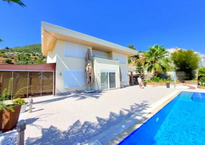 Luxury design qualitative 2 bedroom dublex villa with a nice nature and sea view for sale in Oba