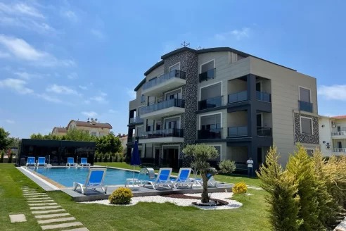 Gemütliche 3-Zimmer-Wohnung mit Poolblick zum Verkauf in Belek